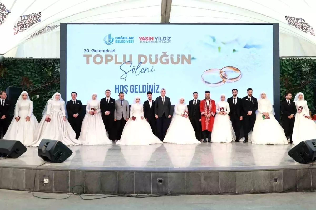 bagcilarda 30 geleneksel toplu dugun soleni duzenlendi ZRYBiMVG